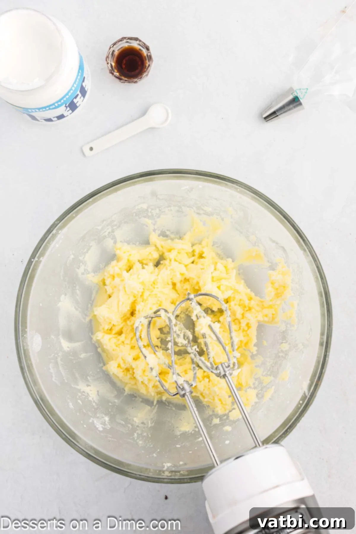 Decadent Whoopie Pies 4 Mixing bowl with butter and oil.