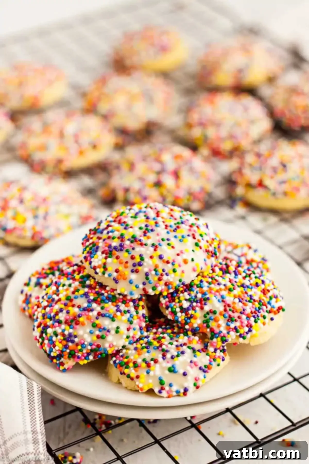 Classic Italian Cookie Delights 2 Platter of Italian cookies ready to serve.