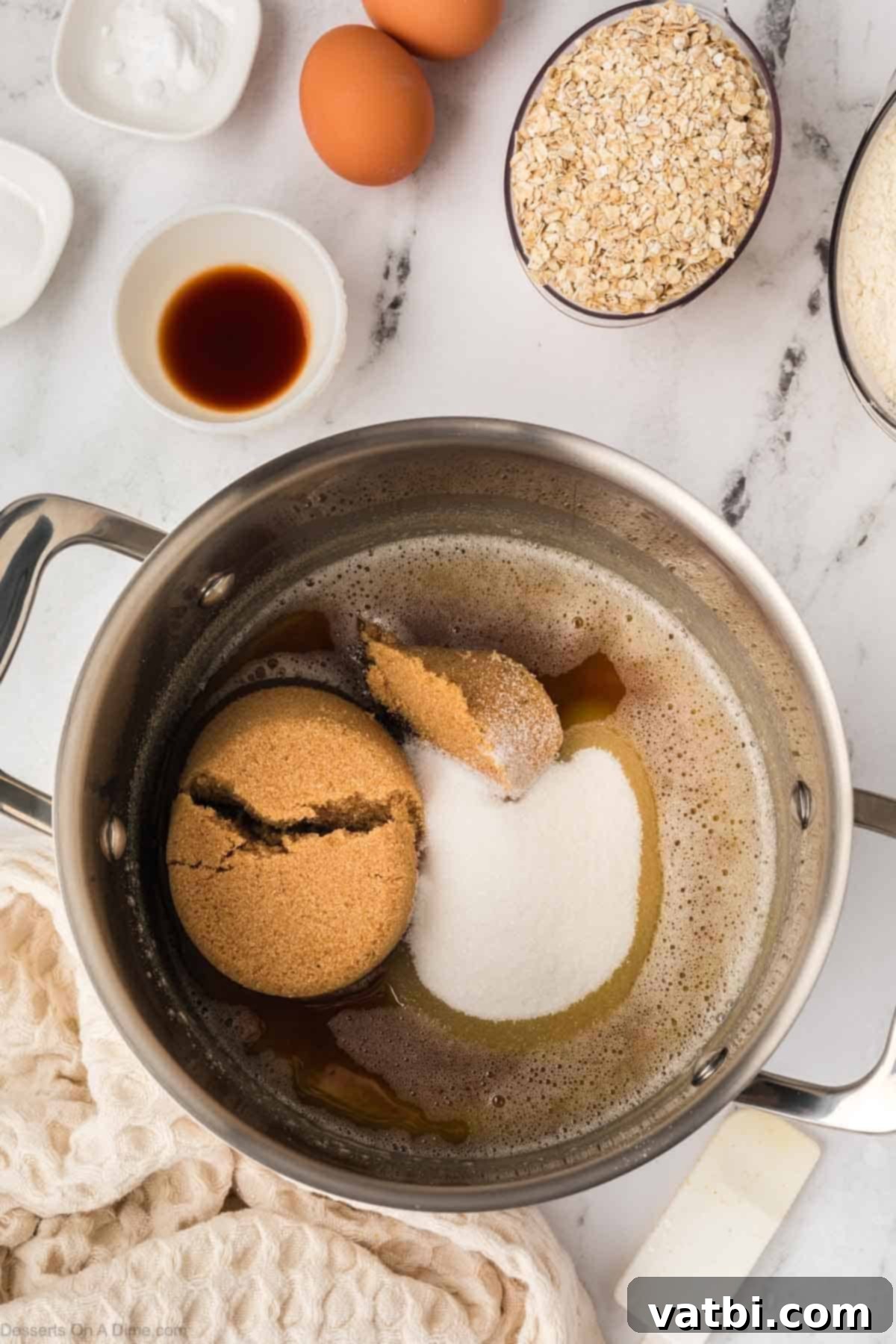 Marry Me Bites 5 Sugar added to melted butter.