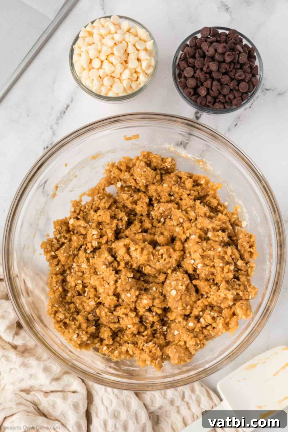 Marry Me Bites 8 Dry ingredients added to butter mixture.