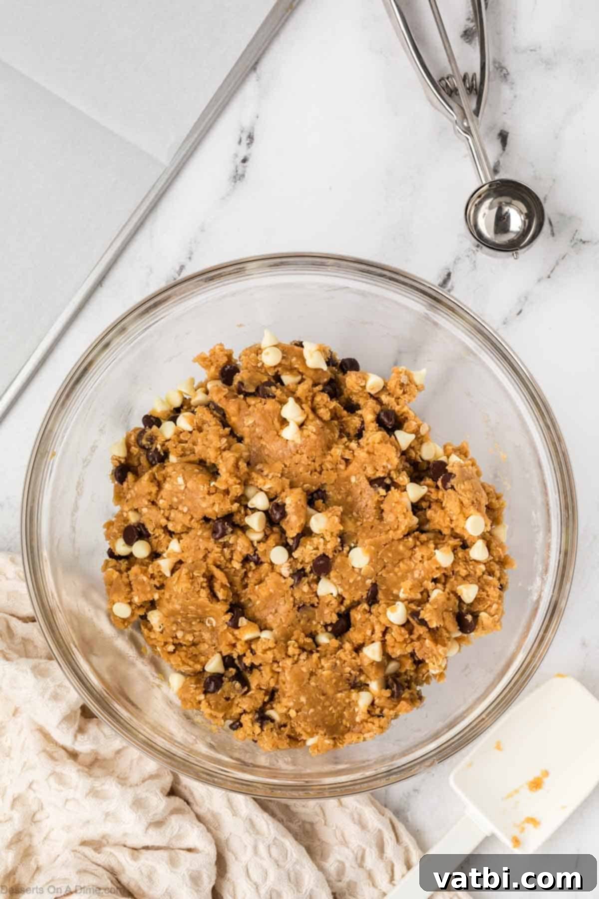 Marry Me Bites 9 Chocolate chips and white chocolate chips folded into mixture.